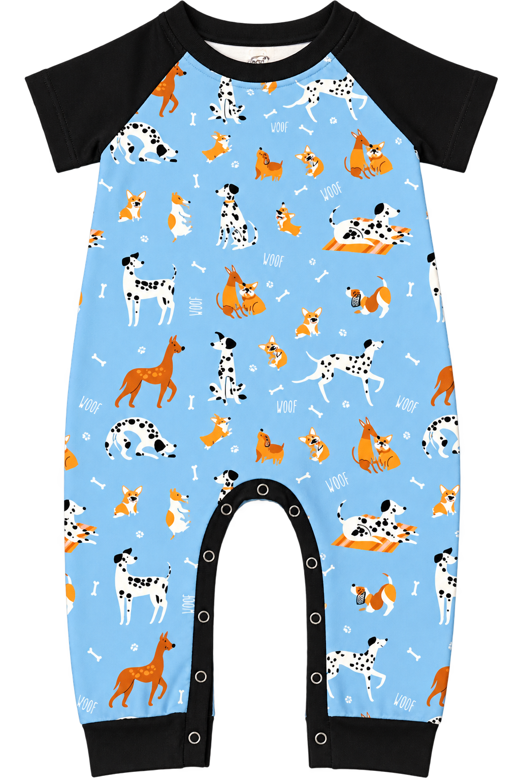 Pete+Lucy Playful Paws BOY Romper