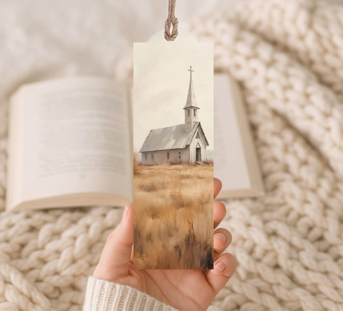 Wood Bookmark Church