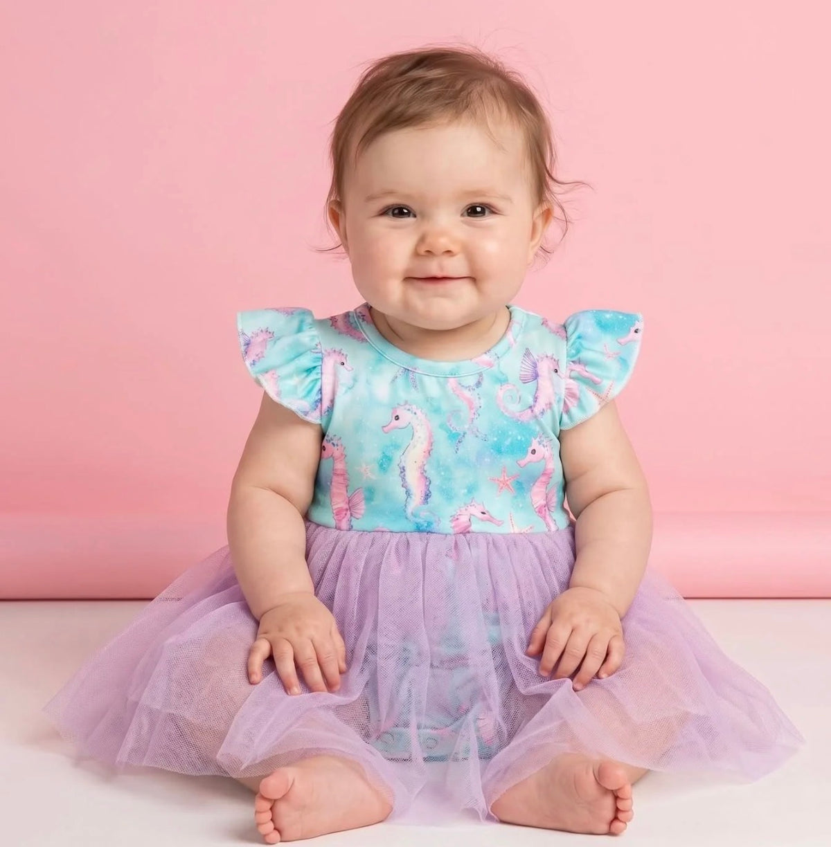 Pete+Lucy Seahorse Love Romper