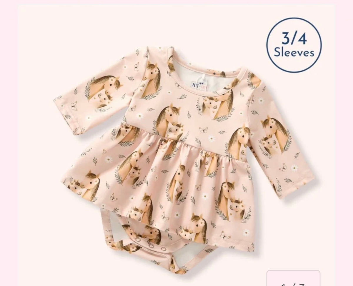 Pete+Lucy Pasture Ponies Romper