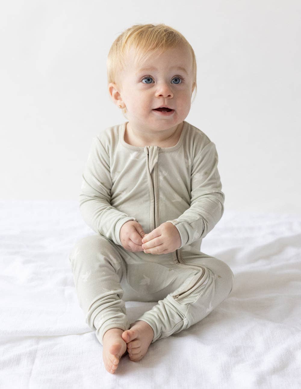 Peace Bamboo Convertible Footed Onesie